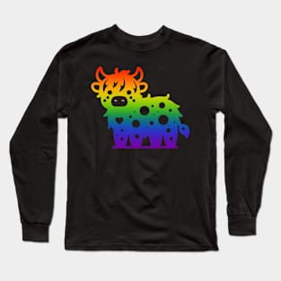 rainbow gradient holy cow Long Sleeve T-Shirt